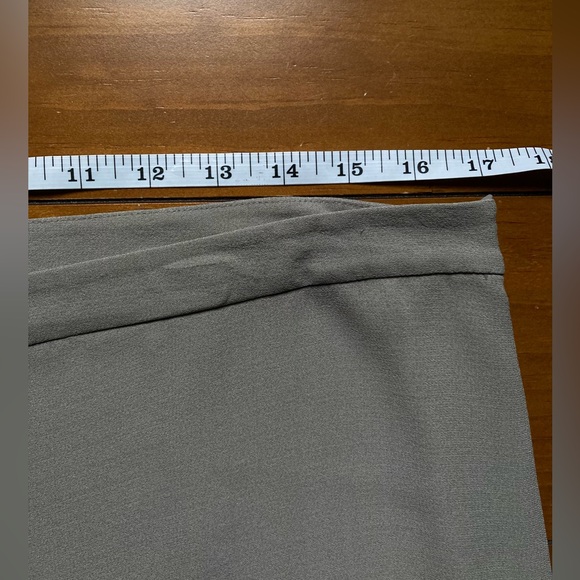 NWT Eileen Fisher Silk Georgette Wide Leg Pant in Stone Taupe - Size 12. - Picture 13 of 16